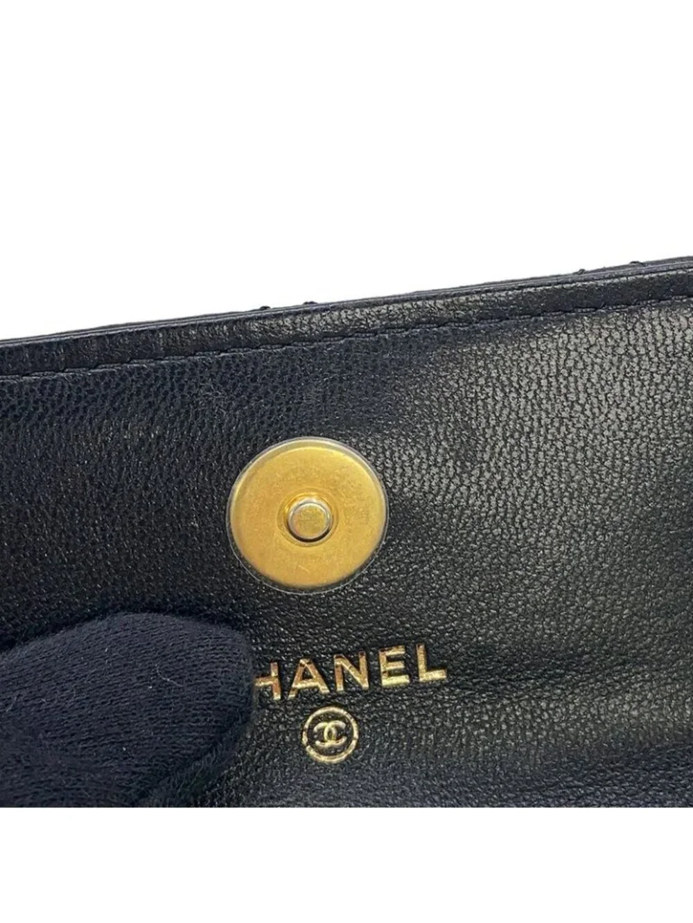 Chanel Belt Bag CC Logo Quilted Mini Chain Lambskin Black Multicolor - Picture 8 of 10
